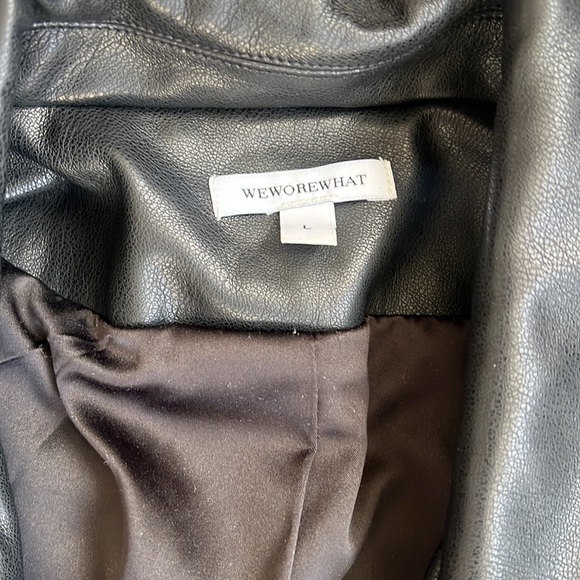 Faux leather blazer - Picture 3 of 4